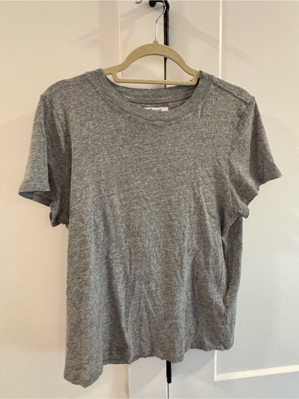 Madewell Women’s Heather Gray Short Sleeve Crew Tee